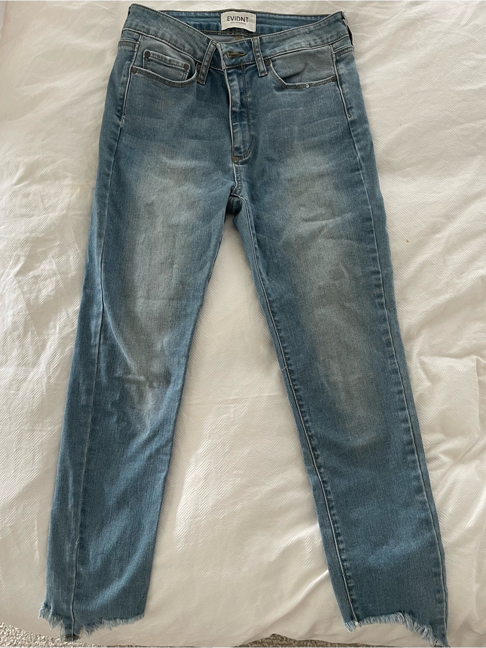 Evidnt Worn Women's Blue Washed Slim Jeans Size 27